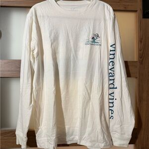 Vineyard Vines Men's Long-Sleeve Tee in White